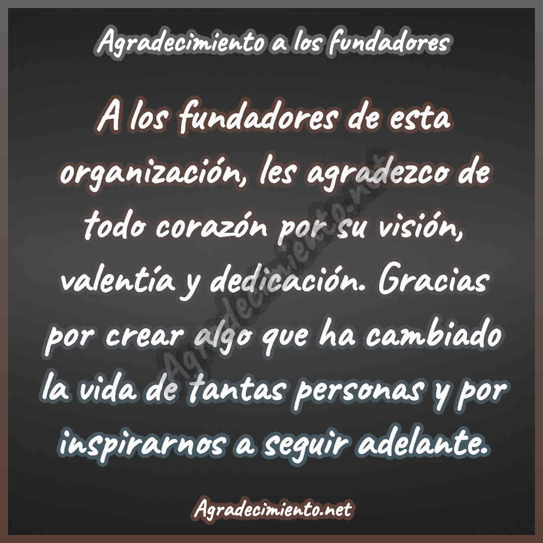 imagen para agradecer agradecimiento a los fundadores
