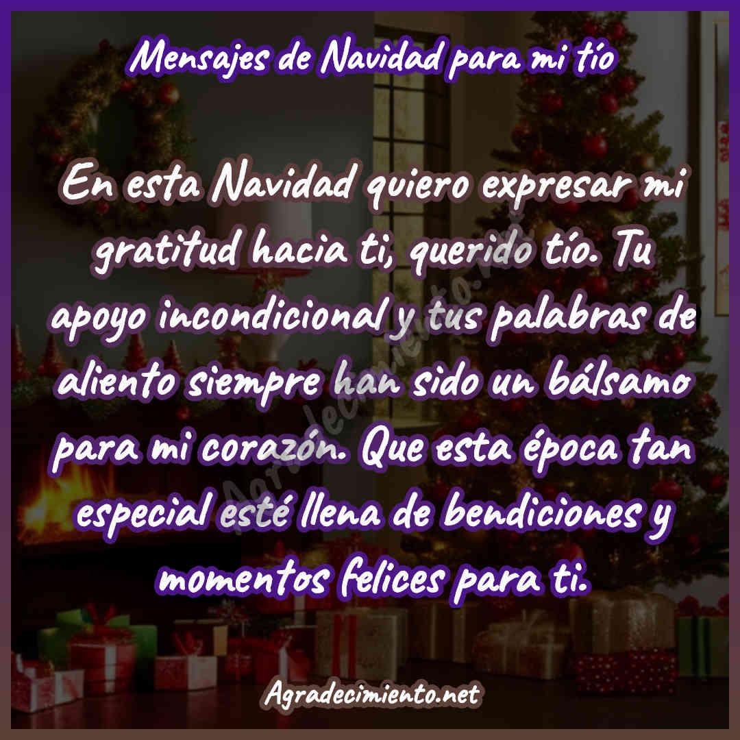 frase de navidad para mi tío